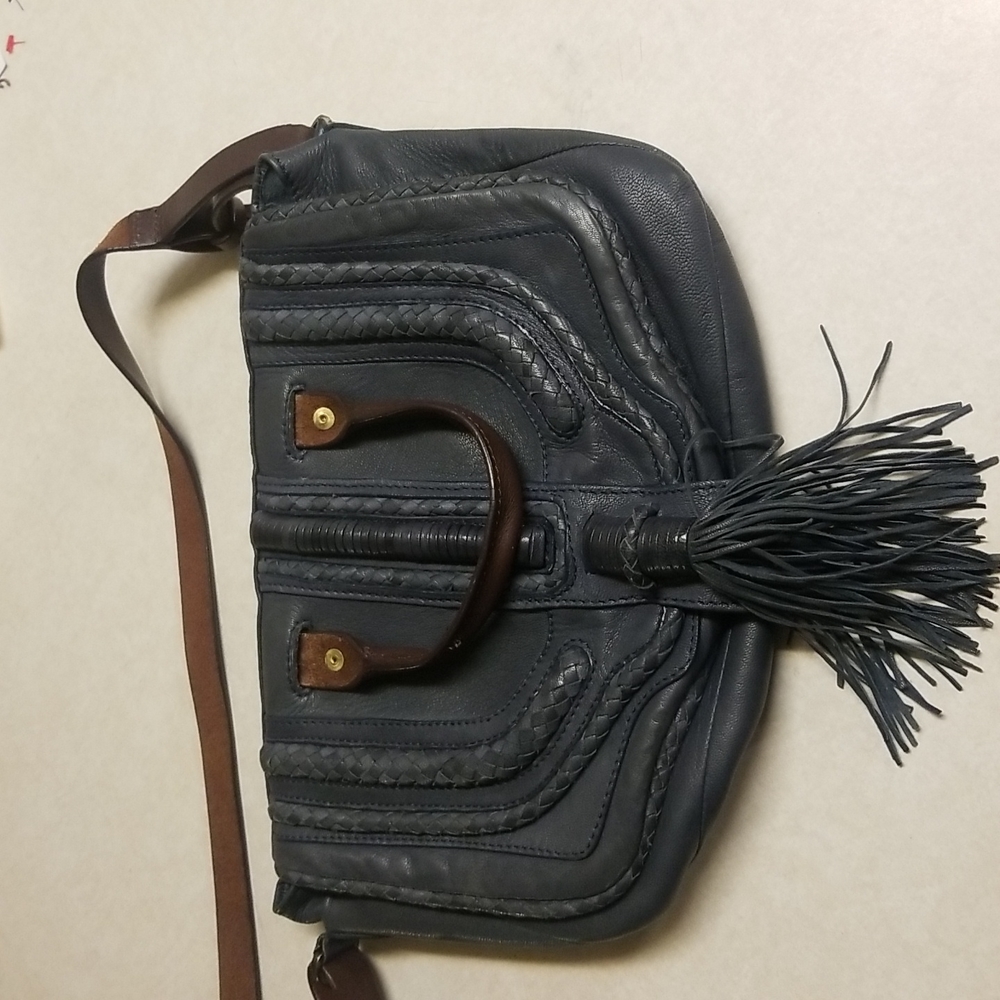 Anthropologie Leather  Crossbody Satchel bag